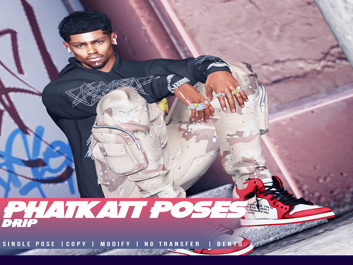 Second Life Marketplace PHATKATT POSES DRIP MALE POSEPACK